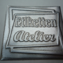 etiqueta pewter labels, metal labels for wines